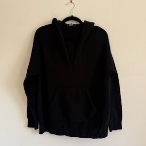 Gobi V-Neck Cashmere Sweater with Hood - XL